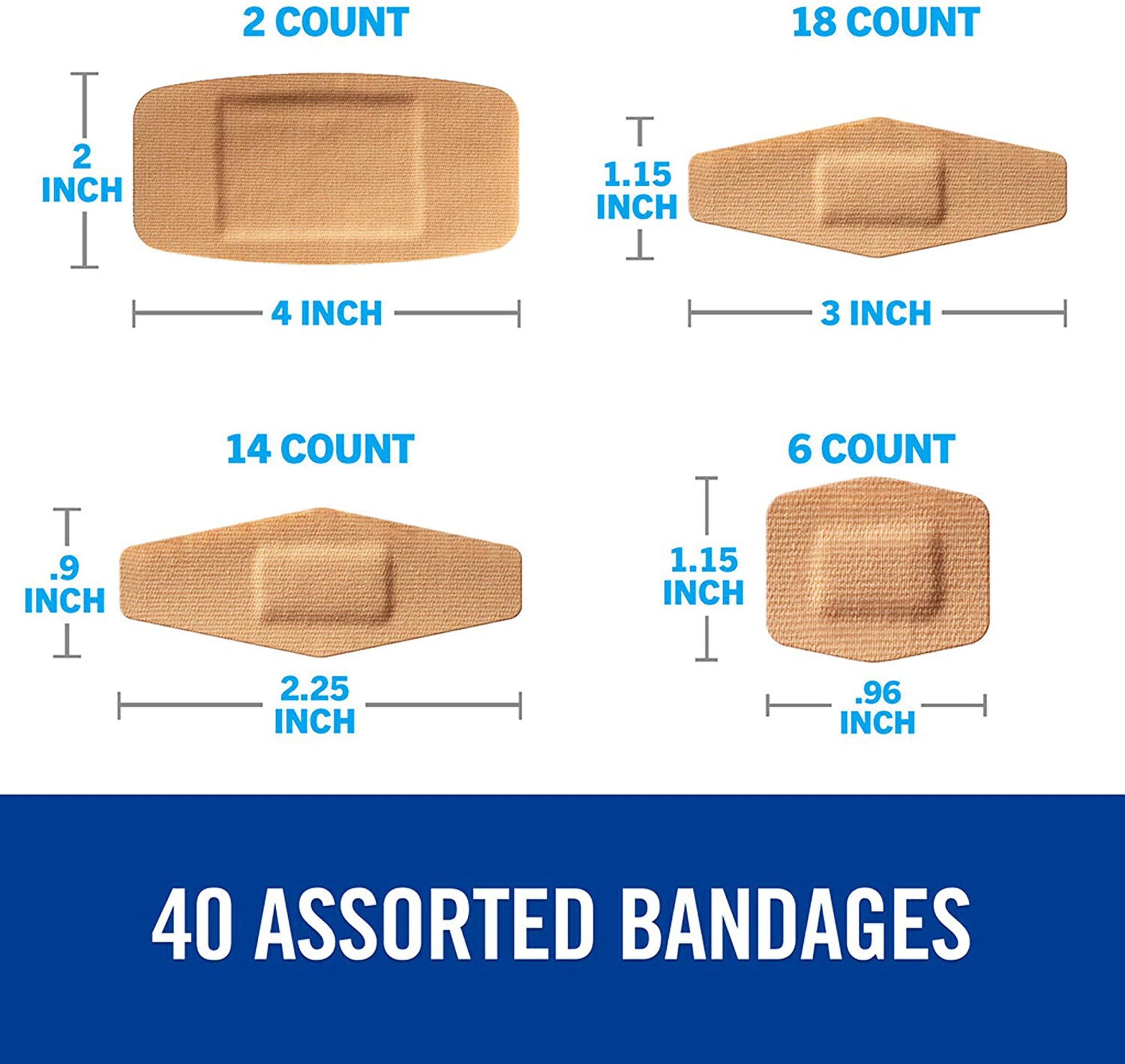Nexcare DUO Bandage, Assorted, 40ct